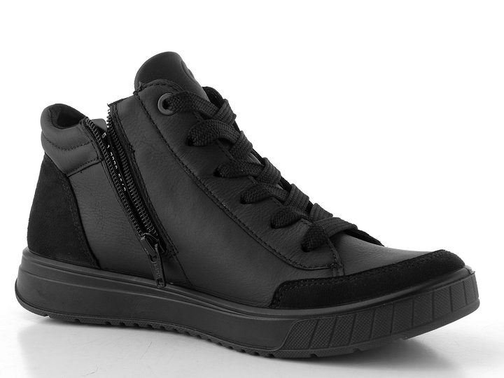 Ara kotníkové tenisky se zipem a membránou černé Rom 12-50030-01