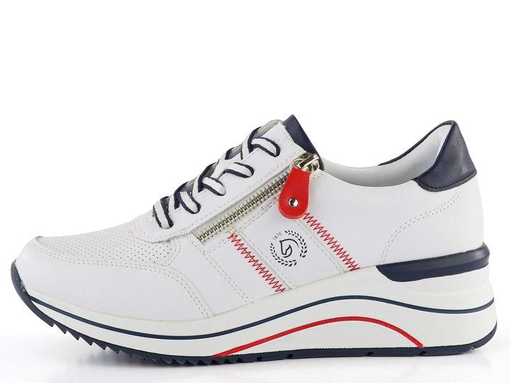 Remonte tenisky na klínku Weiss/Pazifik/Rosso D0T04-81