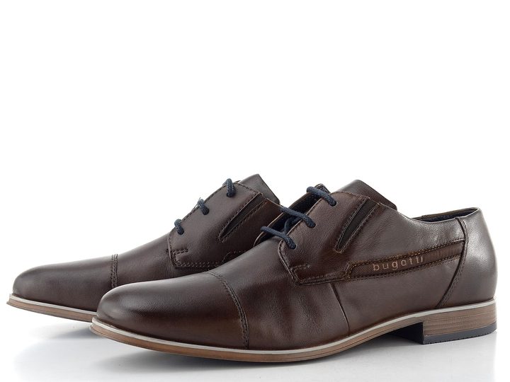 Bugatti hladké polobotky tmavě hnědé 313-A3S04-3000