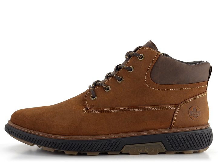 Rieker pánska šnurovacia členková obuv hnedá Noce/Schoko B3312-22