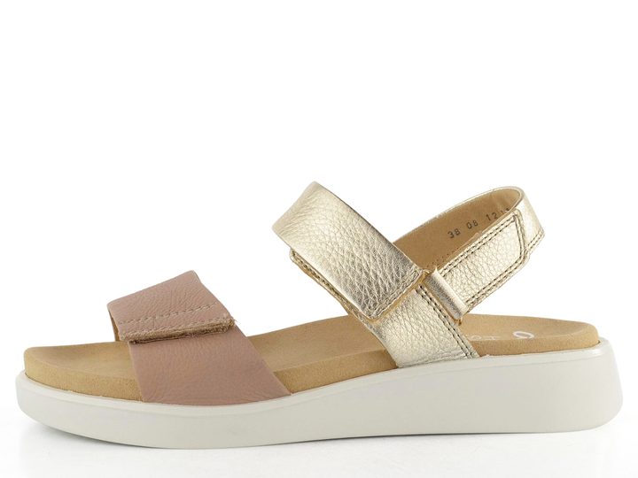 Ara sandále na platforme s klinom Madeira Sand/Platin 12-21401-11