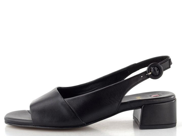 Högl luxusní sandály na podpatku schwarz 1-102600-0100