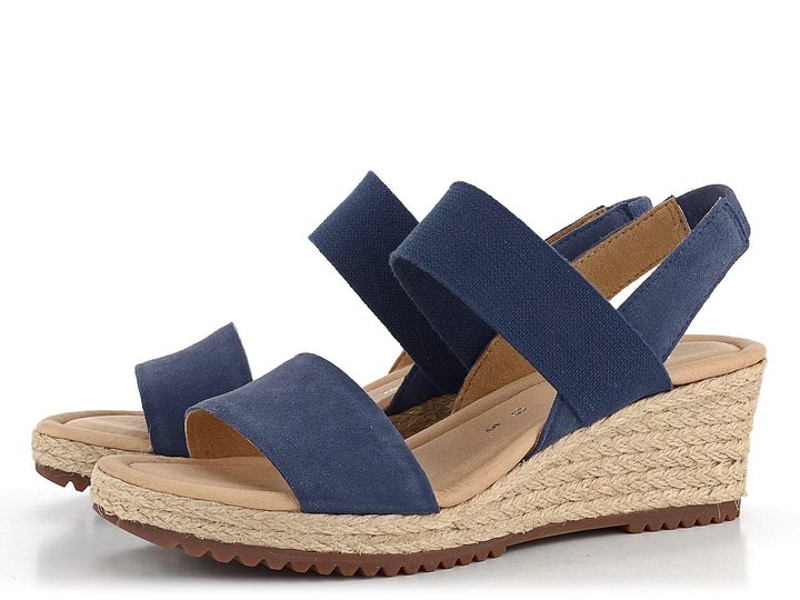 Gabor sandále na kline tmavo modré 42.034.36