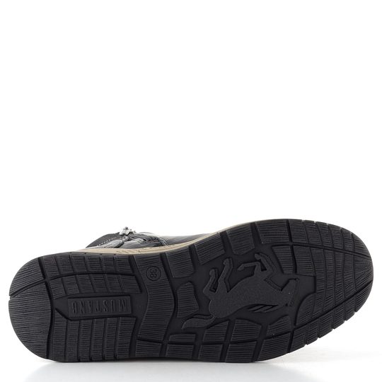 Mustang šněrovací kotník black 15M0092001