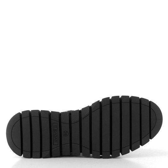 TT.BAGATT lakovaný zipový kotník na platformě černý D31-AO137-5700