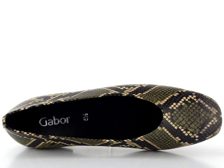 Gabor baleríny s hadím vzorom grün/schwarz 74.140.41