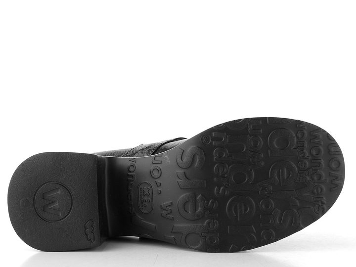 Wonders lakované lodičky na širokém podpatku negro E-7142