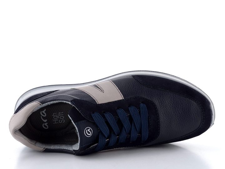 Ara širšie pánske tenisky Matteo-Sport Blau/Pebble 11-28602-22