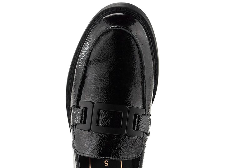 Ara mokasíny lakované černé Kent -Trotteur 12-11252-10