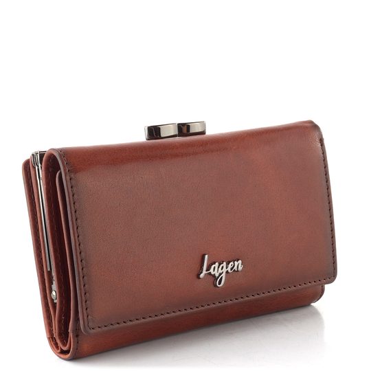 Lagen dámská peněženka rámečková cognac LGW 641 D
