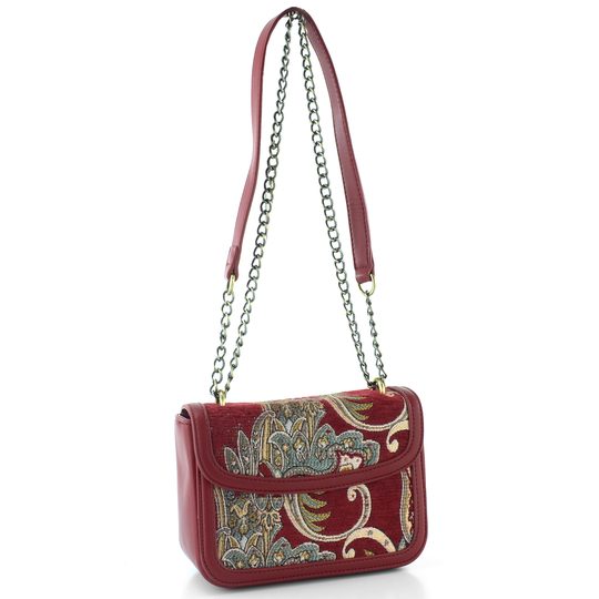 Bulaggi malá crossbody kabelka červená se vzorem BU30-261350
