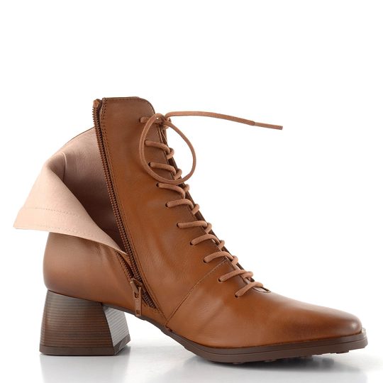 Hispanitas šněrovací kotník na podpatku Marsella cuero HI254389