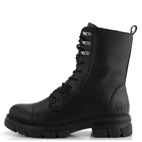 Rieker šnurovacia členková obuv čierna Z9119-00