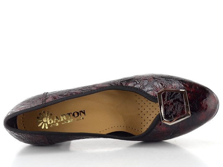 Barton lodičky lakované červeno-černé 10.26