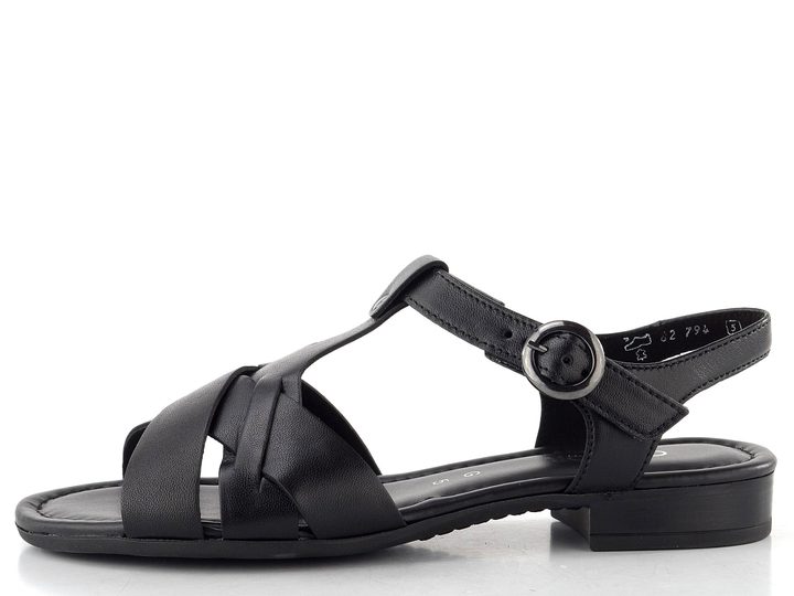 Gabor sandály na nízkém podpatku schwarz 82.794.57