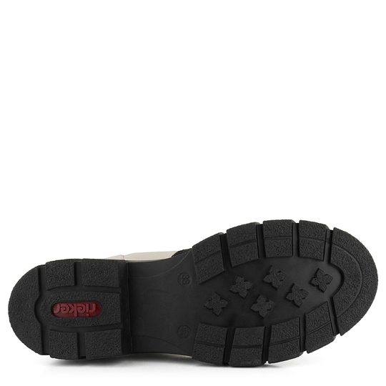 Rieker vyšší chelsea kotník na hrubé podešvi béžový Z9170-60