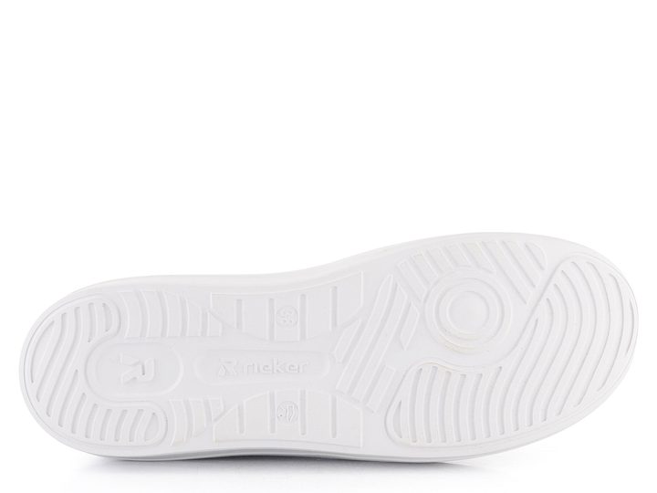 Rieker tenisky na platformě Weiss/Schwarz W1201-80