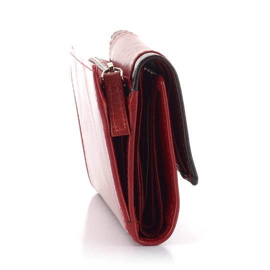 Dámská kožená peněženka červená/černá BLC/4390/419