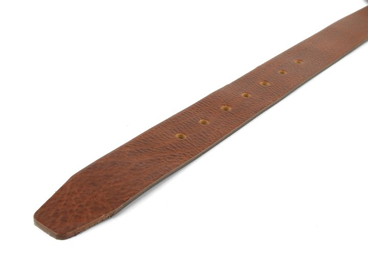 Luxusní hnědý kožený opasek 38 mm