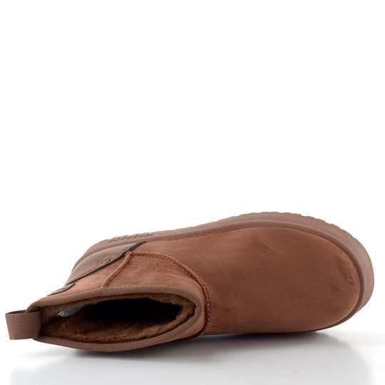 Mustang válenky na platformě brown 15M0202001