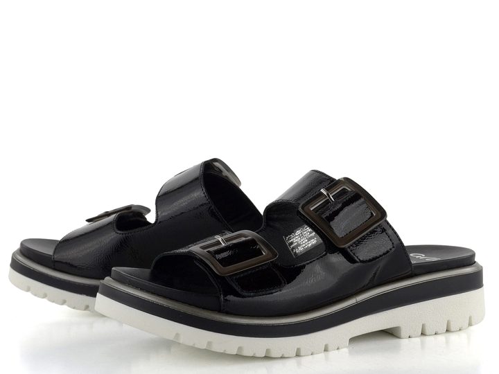 Ara dámské lakované pantofle černé Malaga 12-21011-01