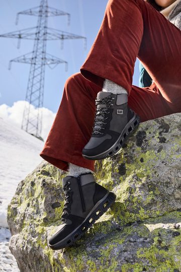 Rieker Sport šněrovací kotník s membránou černý/šedý M6023-45