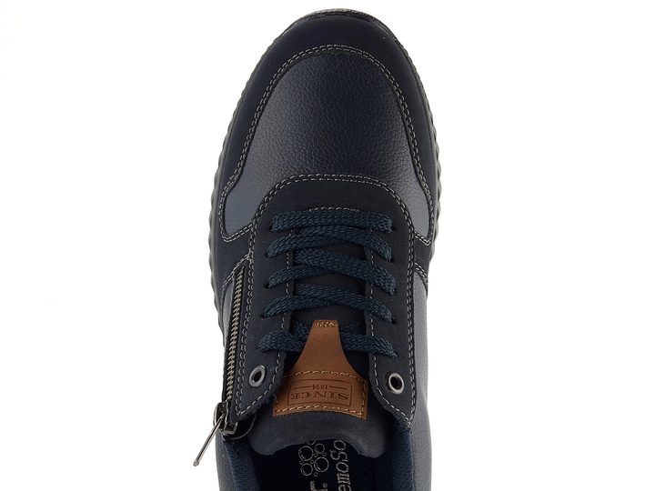 Rieker pánske šnurovacie poltopánky so zipsom Pazifik/Peanut B0613-14