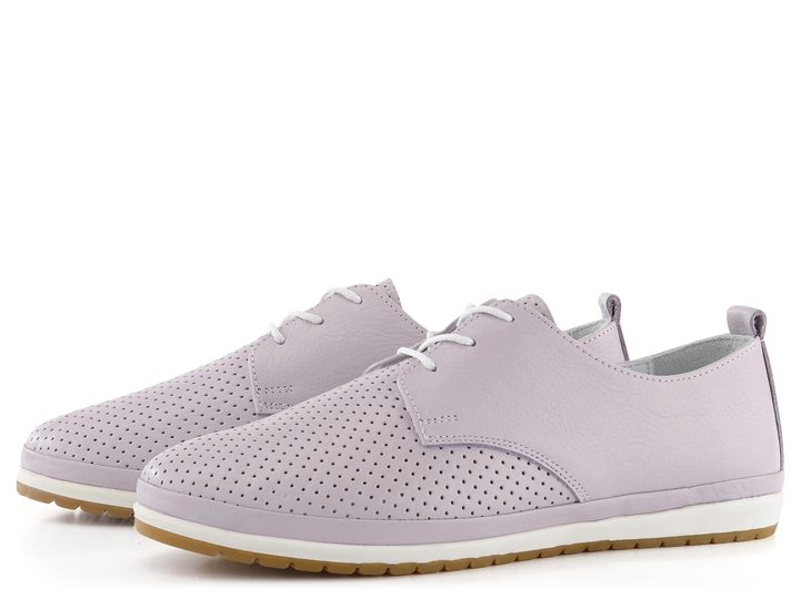 Looke polobotky s perforovanou špičkou Carolina light purple L0590_65