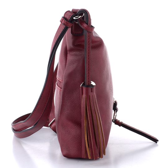 Tamaris střední crossbody kabelka Nele darkred 32801