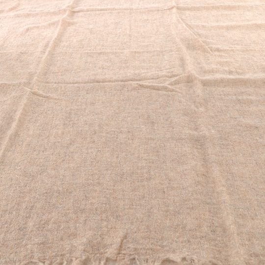 Fraas vlněný jednobarevný šátek s třásněmi camel 658100-180