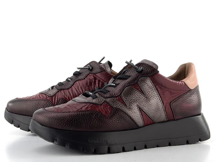 Wonders dámské tenisky na platformě cobre/burdeos/powder/plomo A-2491