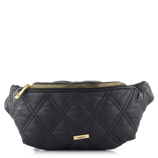 Rieker čierna prešívaná ľadvinka H1502-00