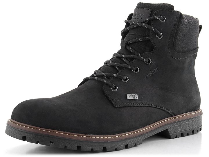 Rieker pánska vyteplená členková obuv s membránou čierna F3606-00