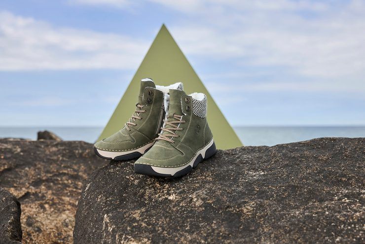 Rieker šněrovací kotník liane/schwarz-kiesel 45955-54