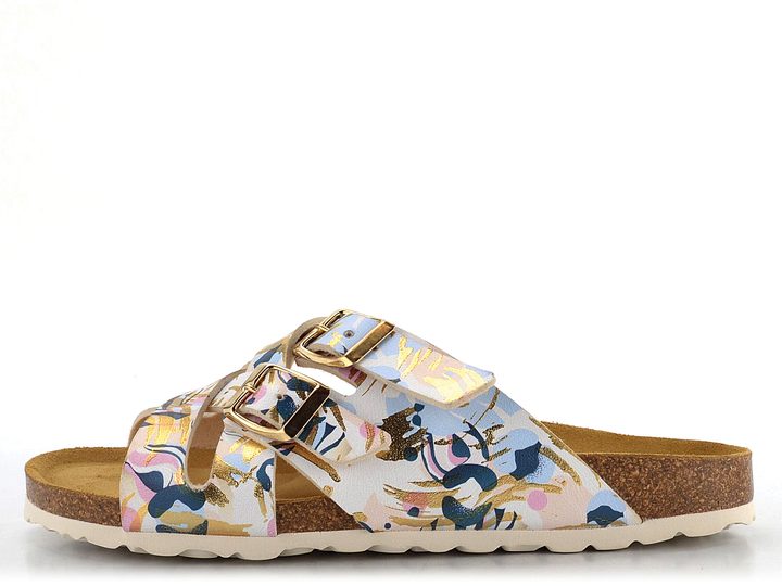 BIO Life pantofle fuzbetové barevné/platin 2428.12/833