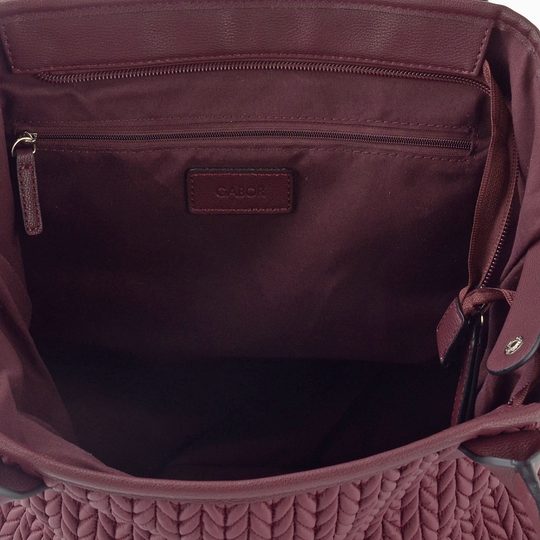 Gabor nylonová shopper kabelka Granada Quilt dark red 012887