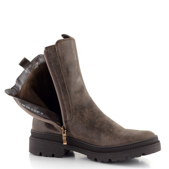 Ara vyšší chelsea kotník Dover Schlamm 12-23181-03