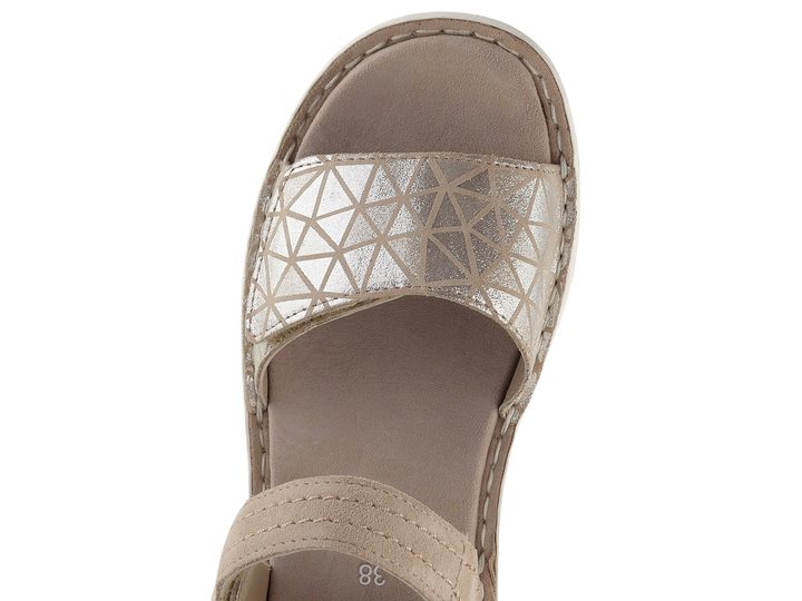 Ara dámské sandály Tampa Silber/Sand 12-47207-19