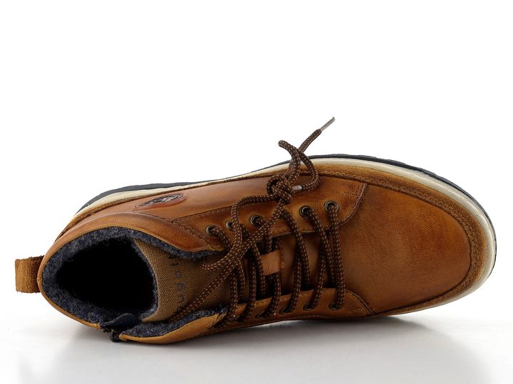 Bugatti šněrovací pánský kotník hnědý 325-79438-3500