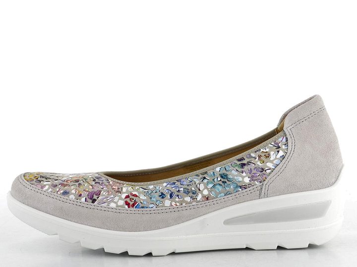 Ara širší lodičky na klínu Zürich Pebble/Sasso 12-50664-06