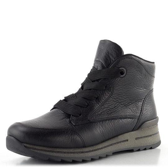 Ara širšia kožená členková obuv Schwarz Osaka-Sport 12-24543-61