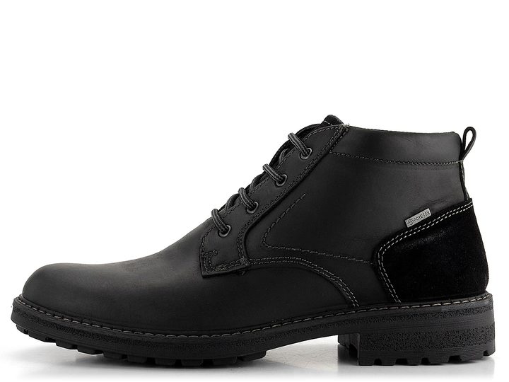 Ara pánska kožená členková obuv čierna Frederik 11-24711-41