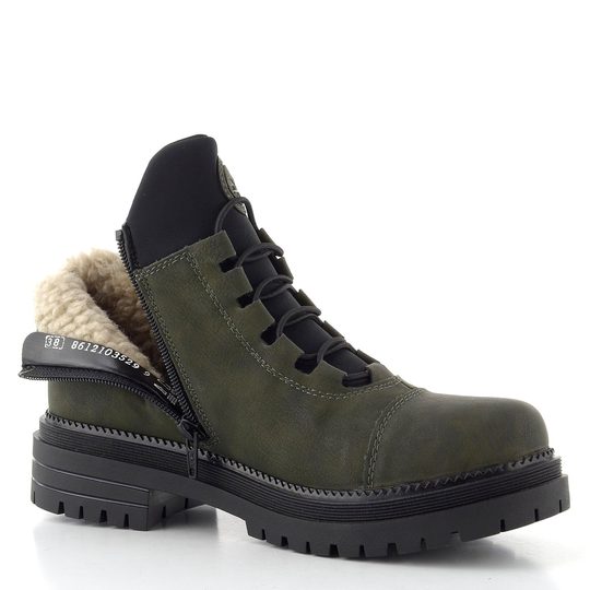 Rieker šněrovací kotník s membránou forest/schwarz Y3163-54