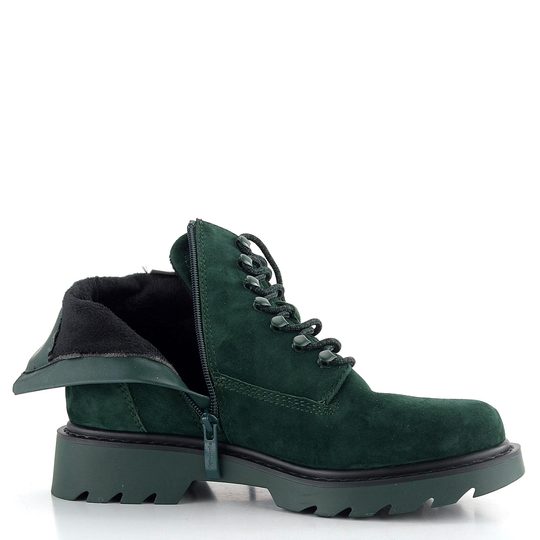 Tamaris šněrovací kotník zelený 1-25909-41