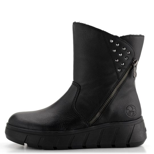 Rieker členková obuv na platforme čierna Y3551-00
