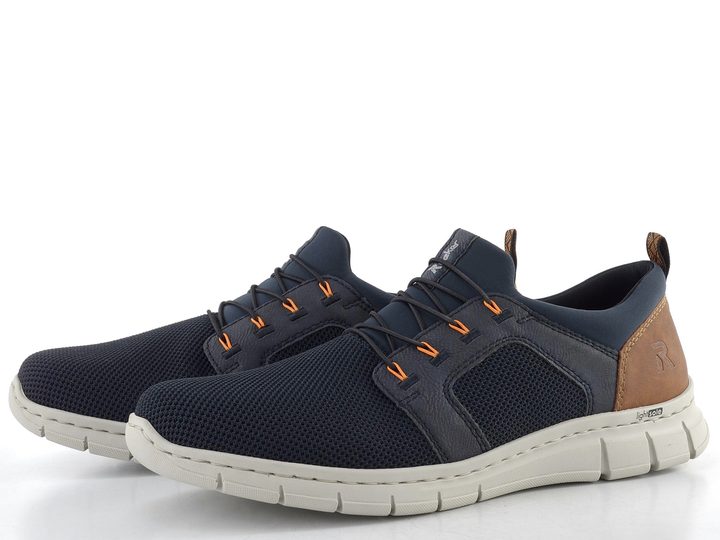 Rieker modré pánské polobotky B7796-14