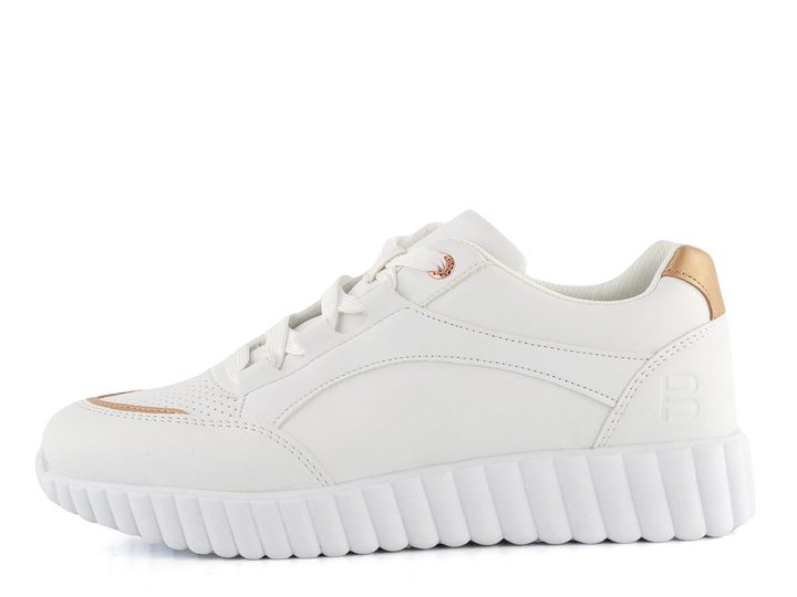 TT.BAGATT bílé tenisky s metalickými doplňky D31-AI605-5050