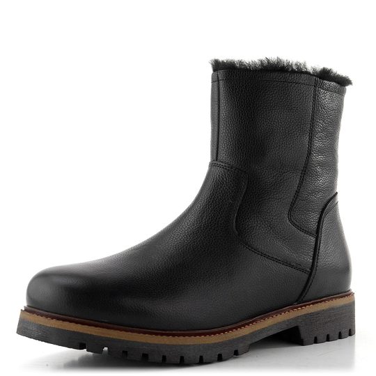 Ara pánský širší kožený kotník Tiago Schwarz 11-26608-01