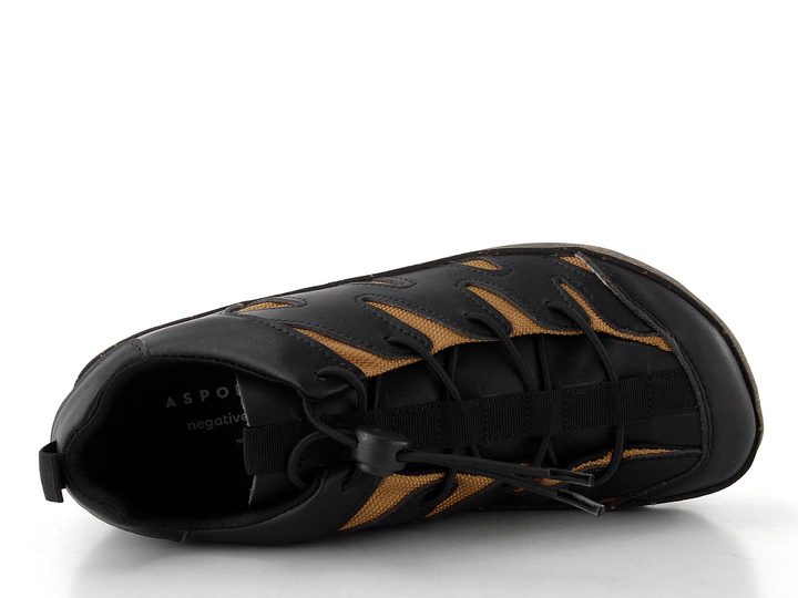 Asportuguesas polobotky s pružným šněrováním Cruds black P018309001