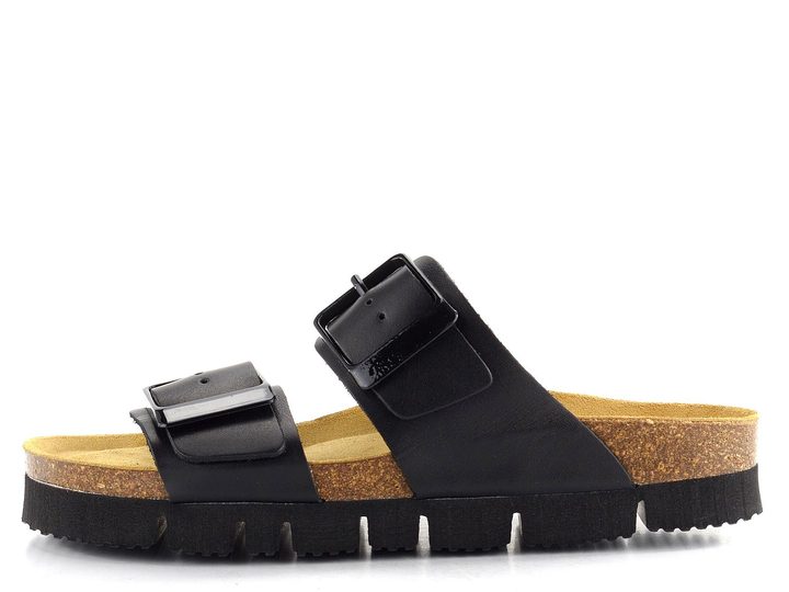 BIO Life pantofle fuzbetové černé 2011.71 Pisa/820